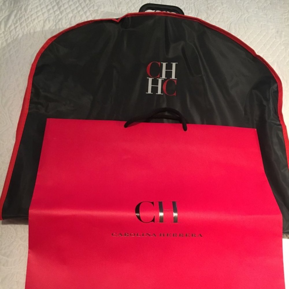 Carolina Herrera Red Lace Dress - Size 8 NWT - Picture 9 of 16